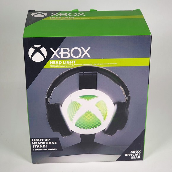 XBOX Head Light Lighted Logo Headphone / Headset Cradle Stand‎ By Paladone - Picture 1 of 9